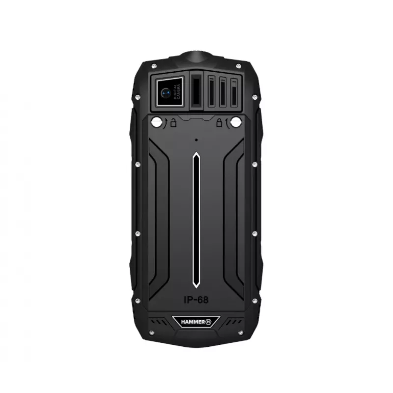 myPhone Hammer Rock teléfono móvil resistente, 2,4 pulgadas, Dual SIM, negro
