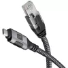 Techly ICOC U3C-RJ45-010 cable adaptador de USB-C a Gigabit Ethernet, 1 m, negro/plata