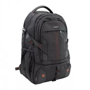 Mochila White Shark VOYAGER GBP-012 — negra, diseño resistente al agua