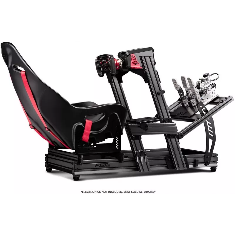 Next Level Racing – Cockpit de simulador F-GT Elite Formula & GT de perfil de aluminio – versión de montaje lateral y frontal (396039)