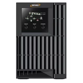 Infosec E4 Value 1000 sistema de alimentación ininterrumpida (SAI) doble conversión (online) 1 kVA 3 salidas AC