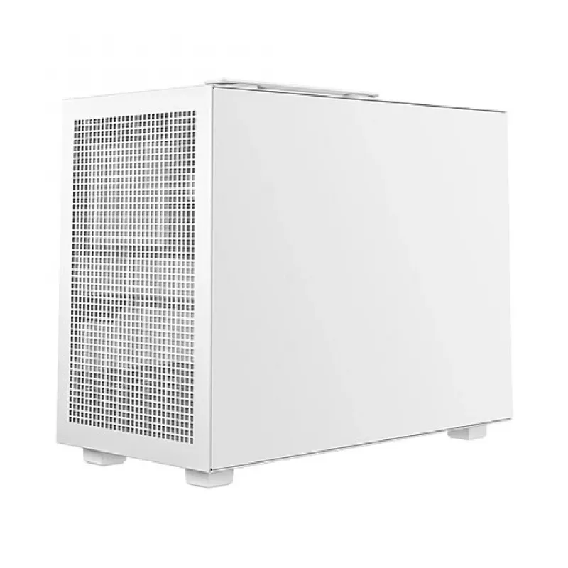 Caja de ordenador DeepCool CH160 PLUS WH Small Form Factor blanca, microATX, cristal templado, USB-C