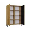 Vitrina KAMARO 2DD estrecha/GŁ roble ARTISAN