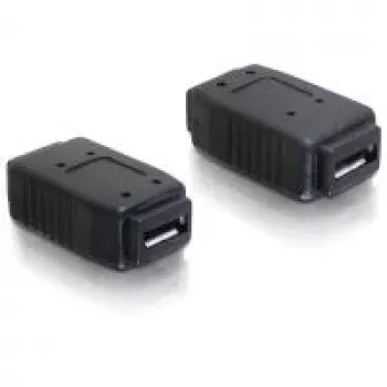 Adaptador USB Micro-A+B hembra a USB Micro-A+B hembra DeLOCK 65034 negro