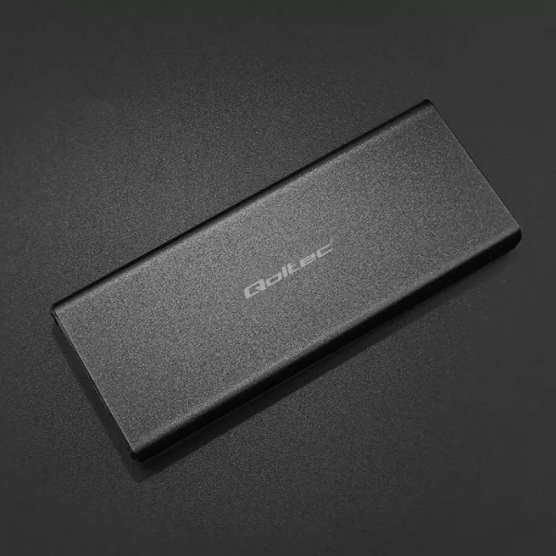 Carcasa para SSD M.2 SATA QOLTEC 51854 USB 3.0 sin herramientas