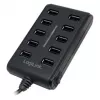 Logilink UA0125 Hub USB 10-Port USB2.0 con fuente de alimentación 3.5A, | Logilink