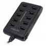 Logilink UA0125 Hub USB 10-Port USB2.0 con fuente de alimentación 3.5A, | Logilink