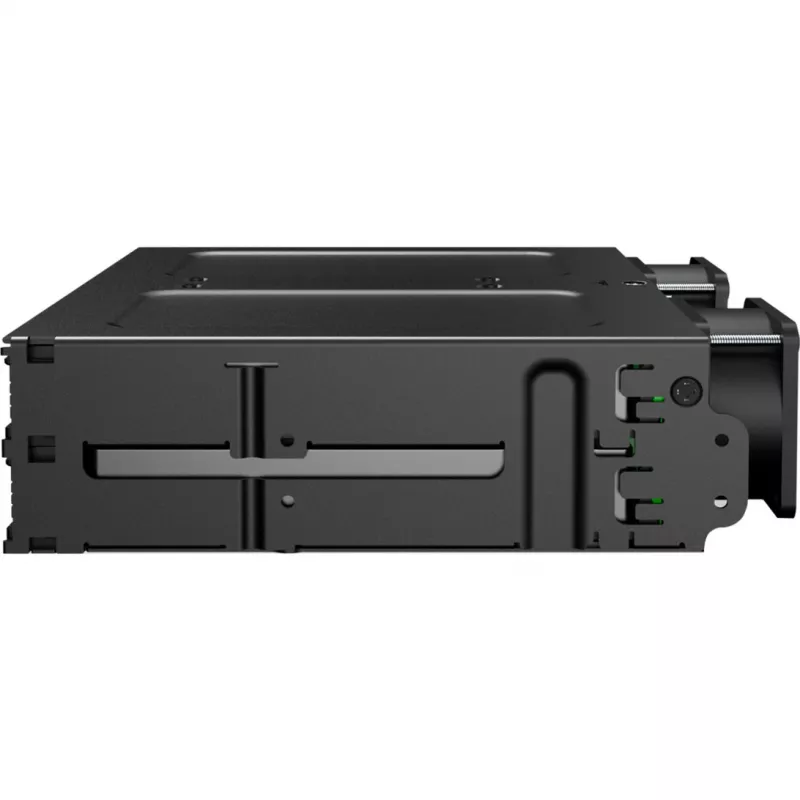 ICY DOCK - MB324V4P-B - ExpressCage - marco extraíble para 4 bahías de SSD U.2/U.3 de 15 mm para bahía de 5,25 - sistema de montaje de SSD sin herramientas