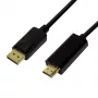 Adaptador de cable de vídeo LogiLink CV0126 1 M DisplayPort HDMI Type-A (Stand
