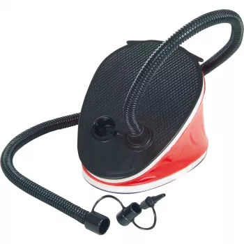 Bomba de aire de pie High Peak Bellow 49721 negra roja