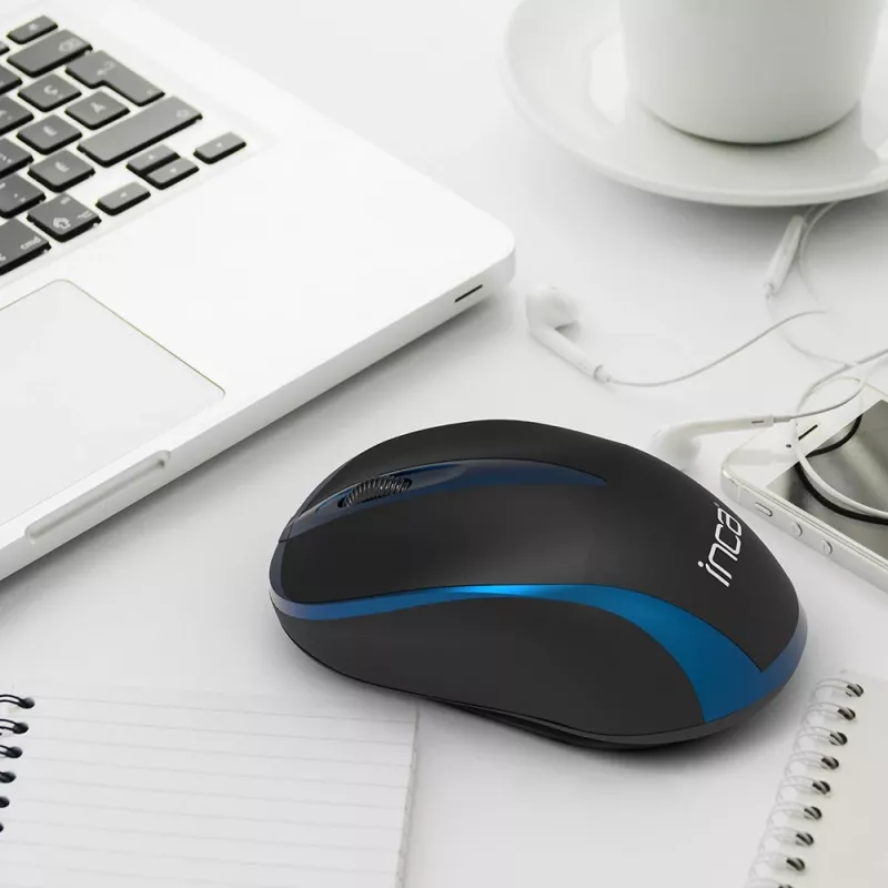 Cian Technology GmbH INCA ratón IWM-221RSMV Nano-USB inalámbrico 1000 DPI BL/SW retail - ratón