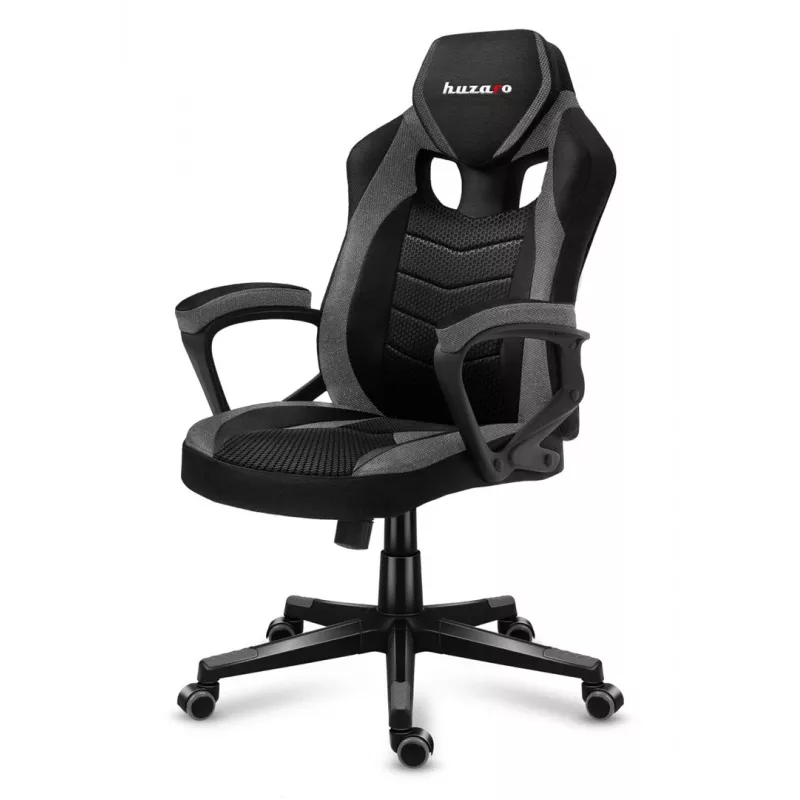 Silla gaming Huzaro FORCE 2.5 gris MESH, asiento de malla, negra, gris