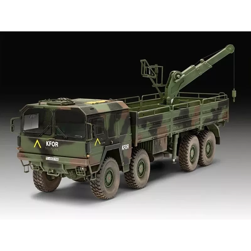 Maqueta de plástico REVELL Man 10T Milgl 8x8 camión escala 1/35