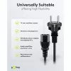 Cable IEC Goobay 5 m negro conector macho tipo F IEC C13 H05VV-F3G