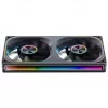 Ventilador de caja ARGB PWM 120mmx2, Jonsbo ZA-240 Infinity Mirror 240mm negro