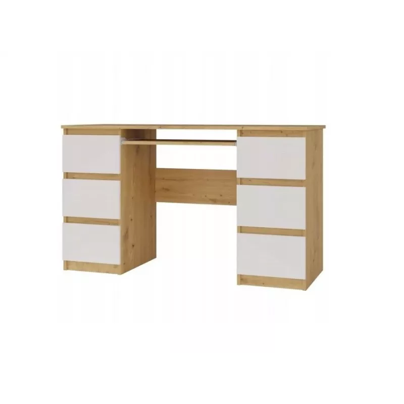 Conjunto escritorio KUBA roble Artisan/blanco