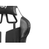 Silla gaming FURY Avenger XL Universal con asiento acolchado negro y blanco