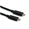 Cable USB ROLINE 11.02.9056 0,5 m USB 3.2 Gen 2 10 Gbit/s USB C negro