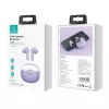(Morado, auriculares Bluetooth 5.1) USAMS auriculares Bluetooth 5.1 inalámbricos TWS con control táctil, resistentes al agua para deporte, reducción de ruido