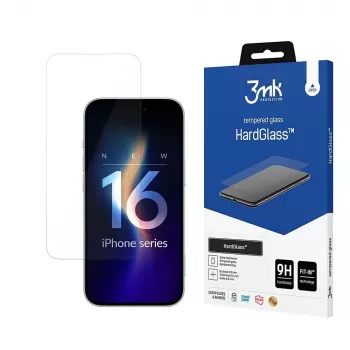 Protector de pantalla 3MK HardGlass Clear Apple iPhone 16 Pro resistente a golpes y arañazos