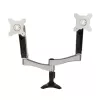 SilverStone SST-ARM22SC Soporte para dos monitores - Plata