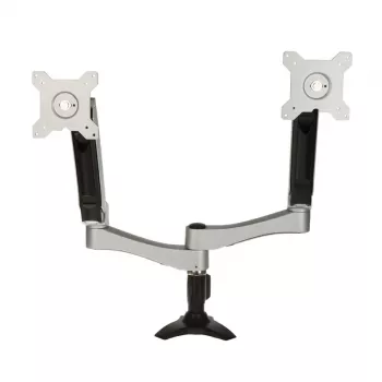 SilverStone SST-ARM22SC Soporte para dos monitores - Plata