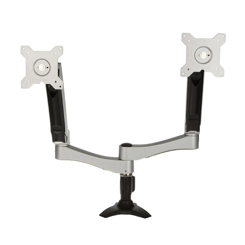 SilverStone SST-ARM22SC Soporte para dos monitores - Plata