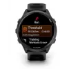 Smartwatch GARMIN Forerunner 570 — Caja de aluminio gris pizarra de 47 mm, correa de silicona negra translúcida