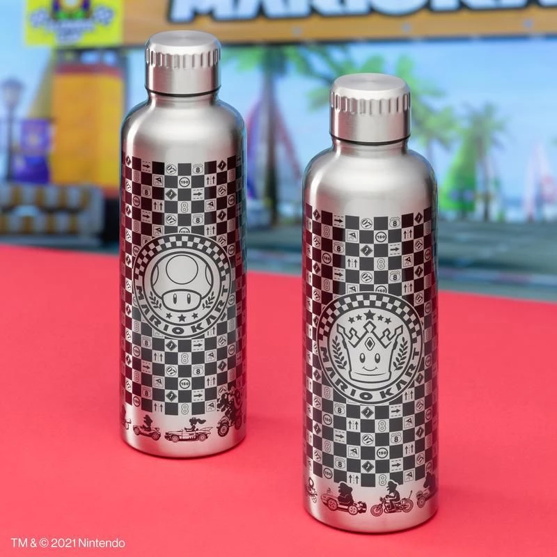 Botella de agua metálica Paladone Super Mario MarioKart