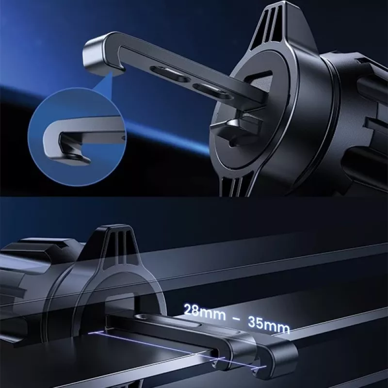 Soporte magnético para coche MagSafe 15W inducción negro