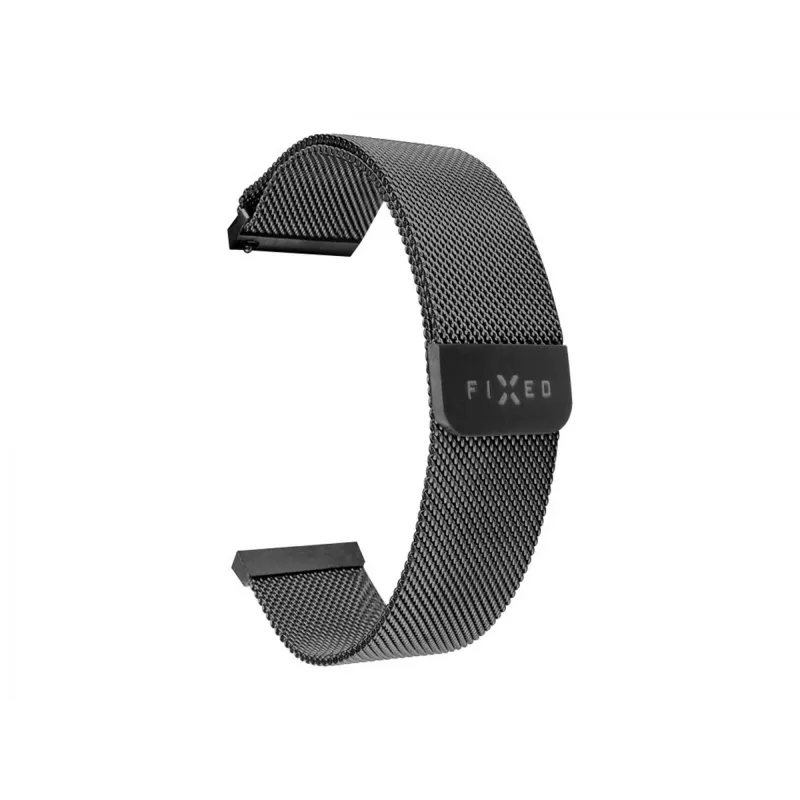 Correa de reloj FIXED Mesh Strap FIXMEST-18MM-BK 18 mm cambio rápido negro malla metálica