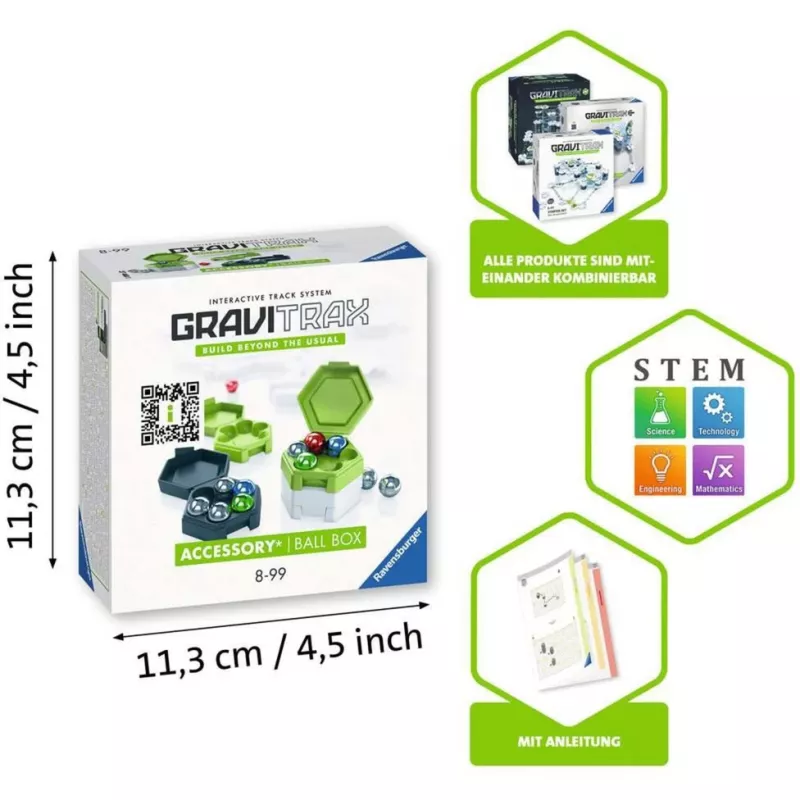 Juguete accesorio Ravensburger GraviTrax Caja de canicas multicolor