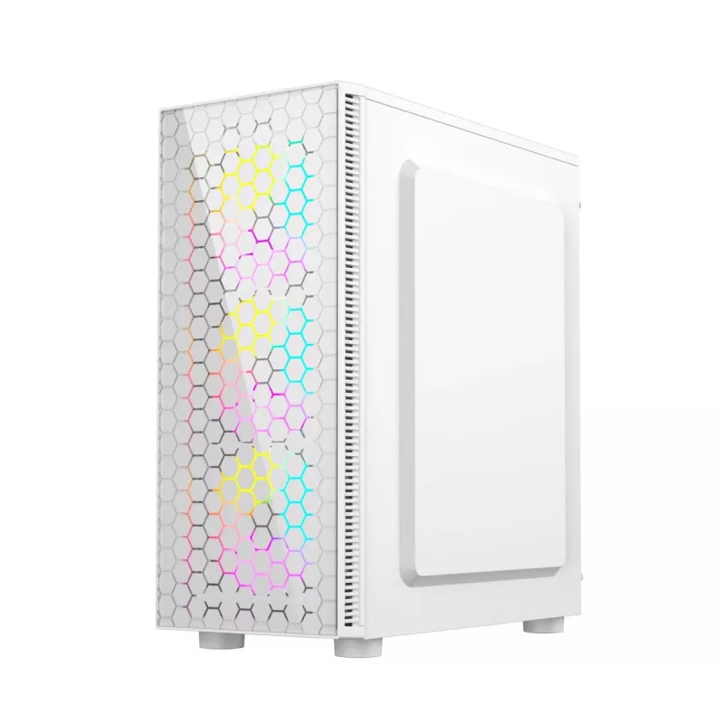 Caja de ordenador gaming Fornax 500, blanca