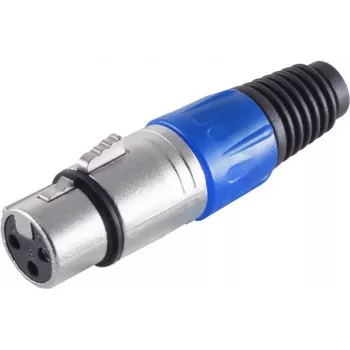 S/CONN maximum connectivity 55022-B conector XLR hembra, azul