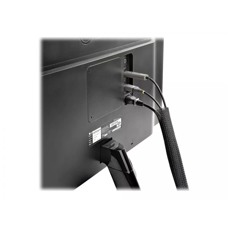 Funda de cables con cierre de velcro StarTech.com de 3 m - recortable - funda de cables de alta resistencia - 3 cm de diámetro - funda de malla - gestión de cables /