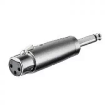 Wentronic Goobay adaptador XLR - conector hembra XLR (3 polos) > conector macho jack 6,35 mm (2 polos, mono) (27451)