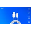Cable USB 2.0 SAVIO CL-168, USB A (conector macho) a USB C (conector macho), 3 m, blanco