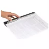 WEDO Business 67 9401 perforadora de bolsillo, 4 agujeros, capacidad de perforación 3 mm, plástico con carril metálico, negro