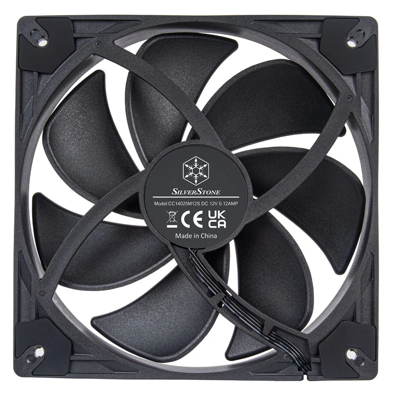 Ventilador de caja SilverStone VISTA SST-VS140B 140 mm PWM - negro