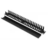 Panel de gestión de cables Extralink Cable MANAGER WITH METAL COVER negro metal 48,3 cm