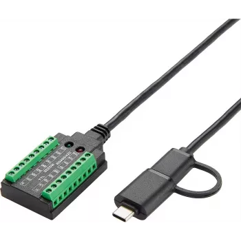 Cable adaptador serie Exsys EX-13003 USB a 1S RS-232/422/485/TTL, chipset FTDI, 1,0 m