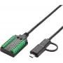 Cable adaptador serie Exsys EX-13003 USB a 1S RS-232/422/485/TTL, chipset FTDI, 1,0 m