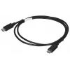Cable USB 2.0 USB-C a USB-C LANBERG CA-CMCM-10CU-0010-BK 1 m, negro, 480 Mbit/s, contactos chapados en oro
