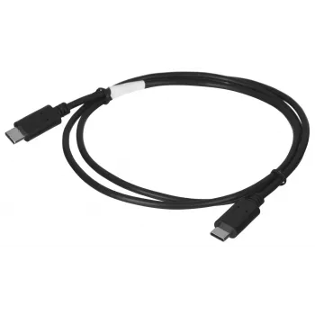 Cable USB 2.0 USB-C a USB-C LANBERG CA-CMCM-10CU-0010-BK 1 m, negro, 480 Mbit/s, contactos chapados en oro