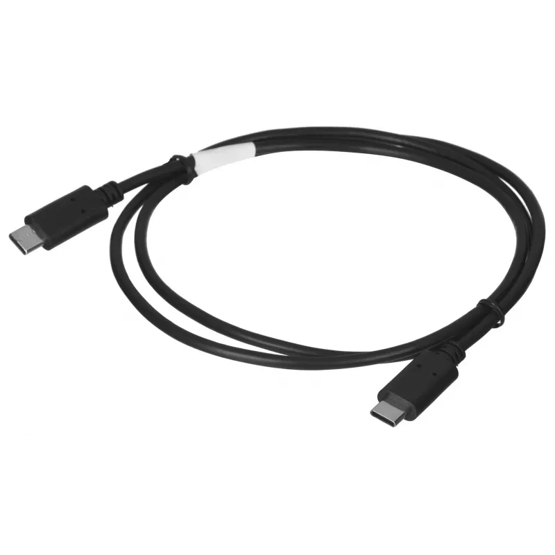 Cable USB 2.0 USB-C a USB-C LANBERG CA-CMCM-10CU-0010-BK 1 m, negro, 480 Mbit/s, contactos chapados en oro