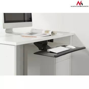 Maclean MC-757 soporte para teclado y ratón para escritorio, superficie de 67 cm