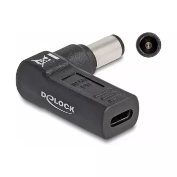 Adaptador DeLOCK USB Type-C conector hembra a Dell 7,4 x 5,0 mm conector macho 90° en ángulo
