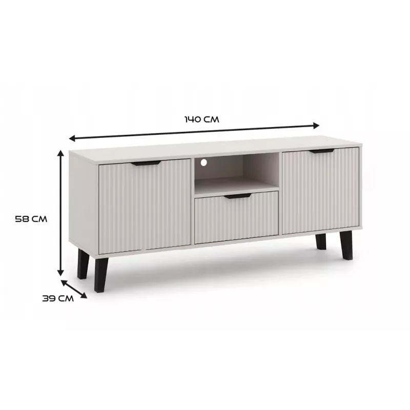 RTV SCANDI 2D1S esbelto color Cashmere