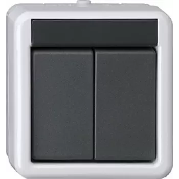 GIRA KNX Pulsador BA 2 canales gris AP 2 puntos 516230 (516230)