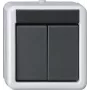 GIRA KNX Pulsador BA 2 canales gris AP 2 puntos 516230 (516230)